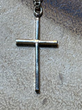 10K Gold Filled Cross on Gold Tone Chain in Wooden Box