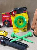 Garage Lot And Self Watering Sticks For Plants