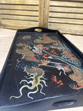 Sheng Shao An Lacquer Chinese Dragon Tray