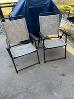 Pair of Sturdy Folding Outdoor Chairs *Two Pairs Available