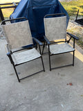 Pair of Sturdy Folding Outdoor Chairs *Two Pairs Available