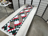 Patchwork Christmas Themed Table Runner by American Pacific Enterprises Inc.  67"x15"