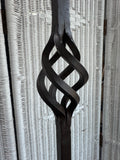 Pier 1 Imports Heavyweight Wrought Iron Twist Tall Pillar Candle Holder