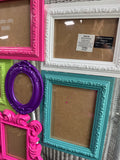 Vibrant Eclectic Picture Frame Wall Collage