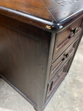 Dark Wood Tone Night Stand/End Table with (3) Drawers***READ DESCRIPTION***AS IS