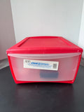 Aero Housewares Plastic Stackable Ornament Storage Drawer with Ornament Hooks