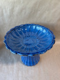 Blue Glazed Bird Bath