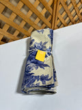 Set of 4 Cream/Blue Floral Placemats