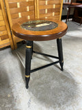 Hitchcock Stool, Black with Duck