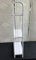 White Metal 3-Tier Utility Shelf