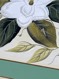 Metal Wall Hanging with Magnolias