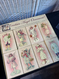 8-Piece Costco Angel Porcelain Ornament Victorian Set with Boxes