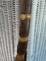(A) Notched Wooden Walking Stick