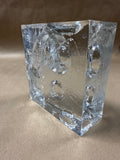 Pukeberg Sweden Clear Art Glass Bud Stem Vase Uno Westerburg READ DESCRIPTION