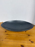 Blue Oval Wooden Center Piece Bowl