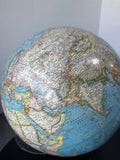 National Geographic 1976 Large Vintage Globe with Geometer