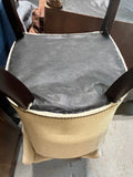 Upholstered Chairs with Tack Accents, Set of 2, Linen Color Fabric (Set B)
