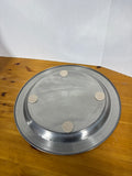 Pottery Barn Round Silver Serving Tray