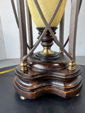 Neoclassical Style Vintage Torchiere Hurricane Table Lamp (WORKS)