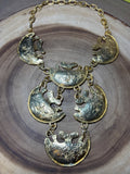 Alexis Kirk Large Gold Statement Necklace