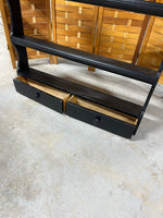Black Painted Hanging Wall Shelf