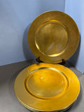 Set Of 4 Gold Chargers With Box // 3 Available // PRICED INDIVIDUALLY