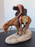 Daniel Monfort Signed 1982 End of the Trail Sculpture