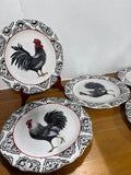 Rooster Dinner Plates From Cracker Barrel (B) — Set Of 5