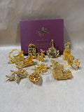 The Danbury Mint Gold Christmas Collection In Box - 1998 (A)