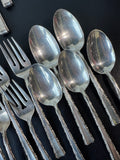 37-Piece Lunt Madrigal Sterling Silver Flatware in Chest