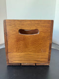 Heavyweight Vintage Wooden Crate with Handles