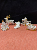 Set of 10 Traditions Hand Painted Porcelain Ornaments