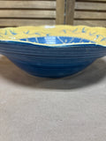 Large Yellow & Blue Foreside Bowl