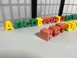 Mattel Vintage "Tuff Stuff" Heavy Duty Molded Plastic Letters, 30 pc
