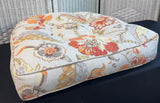 Pier 1 Imports Orange Floral Floor Cushion