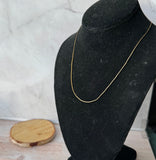 17” Gold Tone Chain Necklace (A)