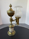 Antique Brass Argand Electric Converted Oil Lamp AS IS (READ DESCRIPTION CAREFULLY) (A)