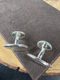 Please Return To Tiffany & Co. Sterling Silver Cuff Links