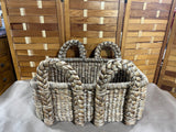 Double Handle Large Decorative Basket, (N)