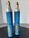 Pair of SodaStream CO2 Gas Refill Cylinders (FEEL FULL)