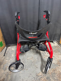 Red Drive Medical Nitro Sprint Folding Rollator Walker