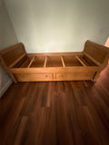 Ethan Allen Twin Bed with Pull Out Drawer, Comes with Rails and Slats***HEAVY ITEM***READ DETAILS ON PICK UP POLICY***