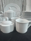 34-Piece Villeroy & Boch Switch 1 White Porcelain China Set