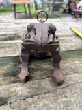 Cast Iron Frog Hanging Candle Lantern