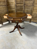 Octogonal Pedestal Table with 4 Drawers