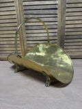 Claw Foot Brass Log Holder
