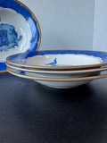 4-Piece Leopard Lazuli by Lynn Chase Rimmed Soup Bowls (2 SETS AVAILABLE—PRICED INDIVIDUALLY AT $95 EACH SET) (E)