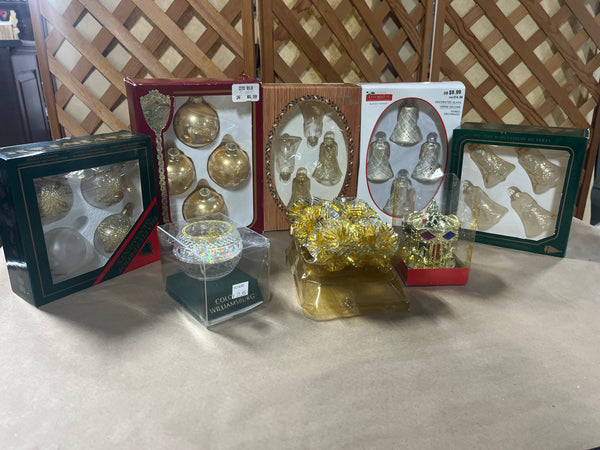Gold Ornament Lot