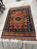 Hand Woven Rug A, 75"x50"