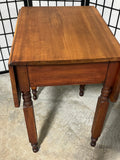 Antique Drop Leaf Accent Table with Drawer